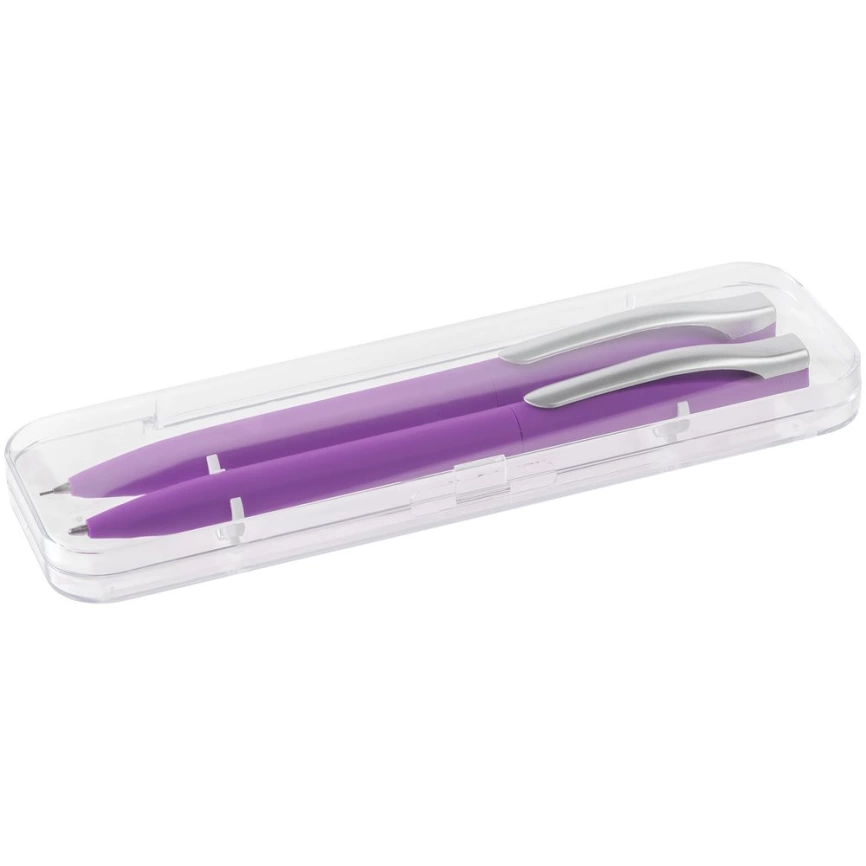 Набор Pin Soft Touch: ручка и карандаш, фиолетовый фото 3
