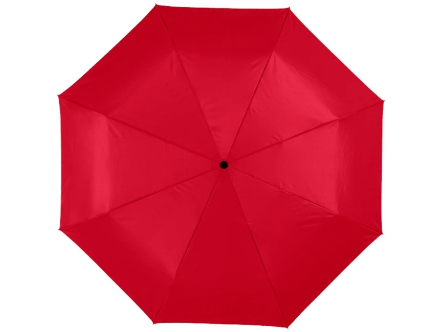 Зонт Alex трехсекционный автоматический 21,5, красный фото 2
