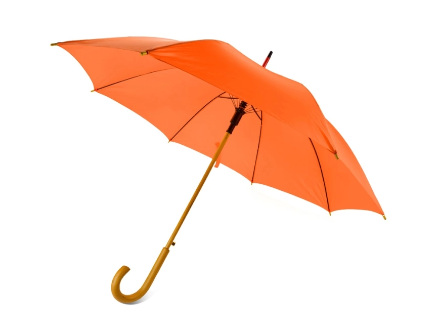 Зонт-трость Радуга, оранжевый фото 1