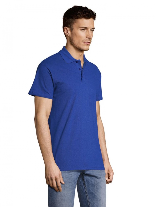 Рубашка поло мужская Summer 170 ярко-синяя, размер XS фото 13