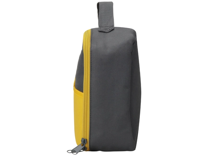 Изотермическая сумка-холодильник Breeze для ланч-бокса, серый/желтый фото 5