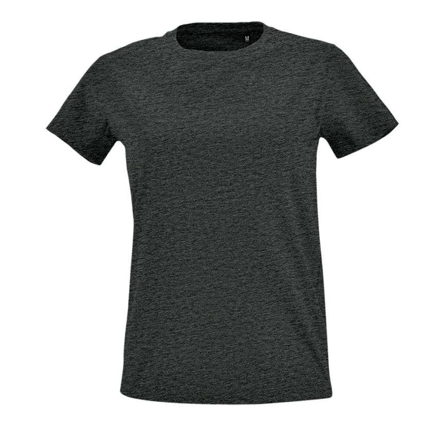 Футболка женская Imperial Fit Women черный меланж, размер L фото 1