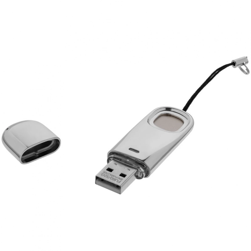 Флешка биометрическая Uniscend Tactum Fast, 32 Гб, серебристая фото 3