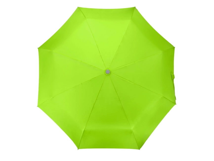 Зонт складной Tempe, механический, 3 сложения, с чехлом, зеленое яблоко фото 5