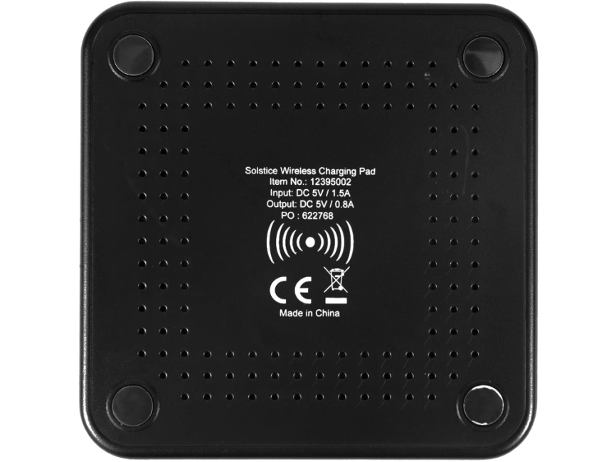 Устройство для беспроводной зарядки Solstice, серый/черный фото 5