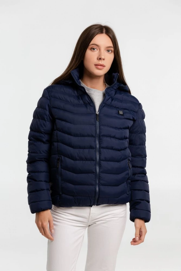 Куртка с подогревом Thermalli Chamonix темно-синяя, размер L фото 14