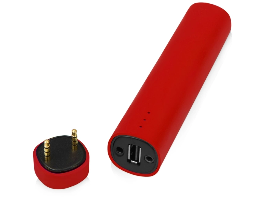 Портативное зарядное устройство Мьюзик, 5200 mAh, красный фото 2