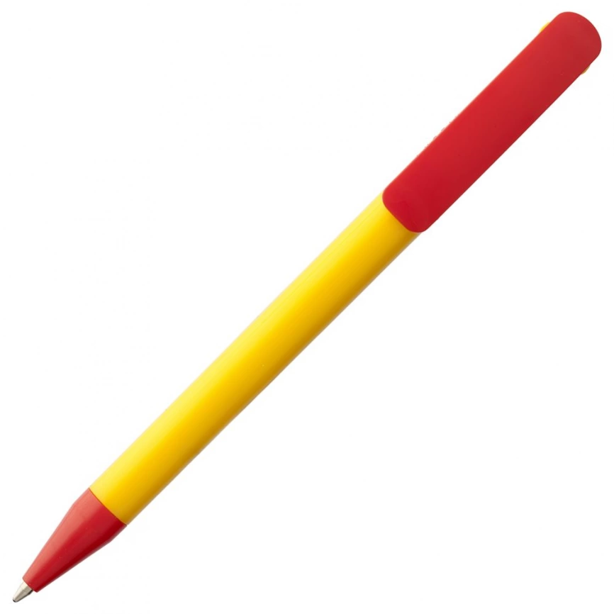 Ручка шариковая Prodir DS3 TPP Special, желтая с красным фото 3
