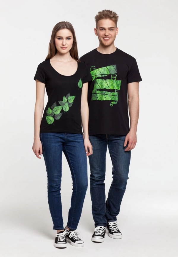 Футболка женская Evergreen Leaves, размер S фото 4