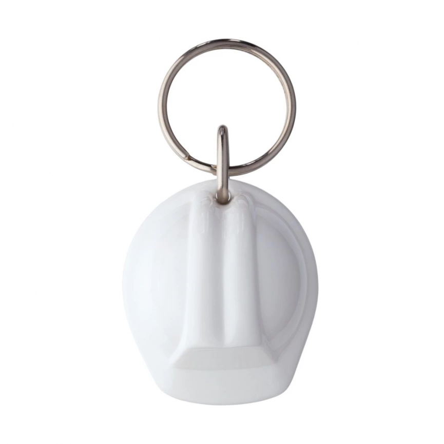 Брелок Helmet, белый фото 2