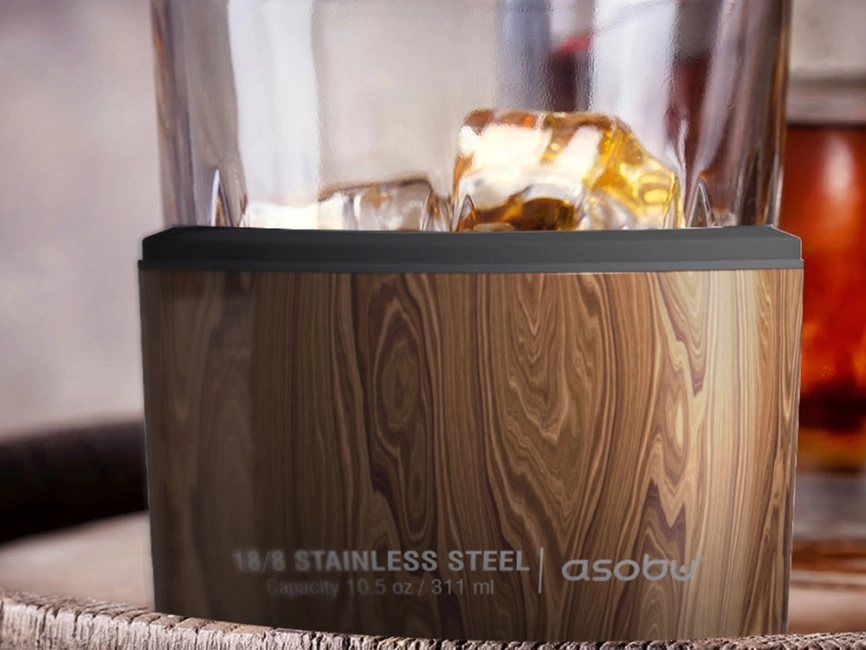 Тумблер для виски WHISKEY KUZIE, дерево фото 4