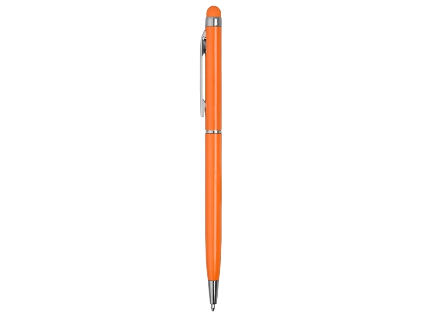 Ручка-стилус металлическая шариковая Jucy, оранжевый фото 3