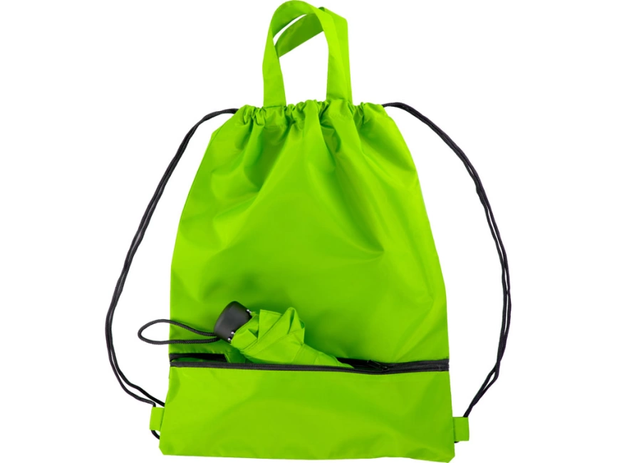 Зонт Picau из переработанного пластика в сумочке, зеленое яблоко фото 10
