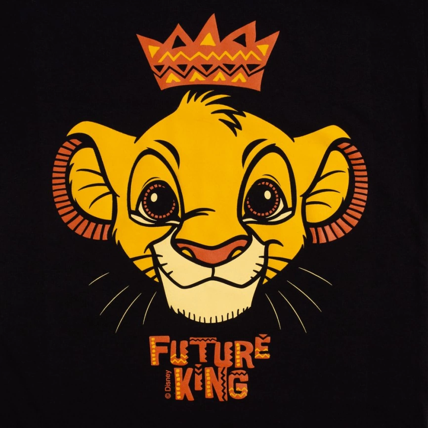 Футболка детская Future King, черная, на рост 96-104 см (4 года) фото 4
