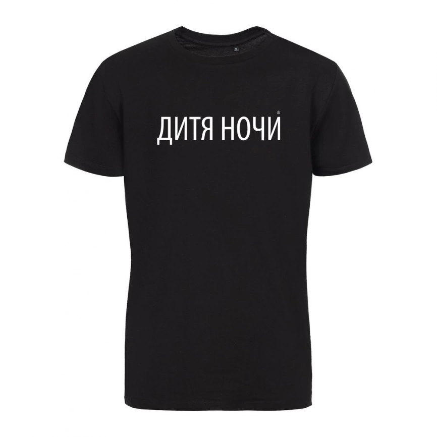 Футболка «Дитя ночи» со светящимся принтом, черная, размер L фото 1
