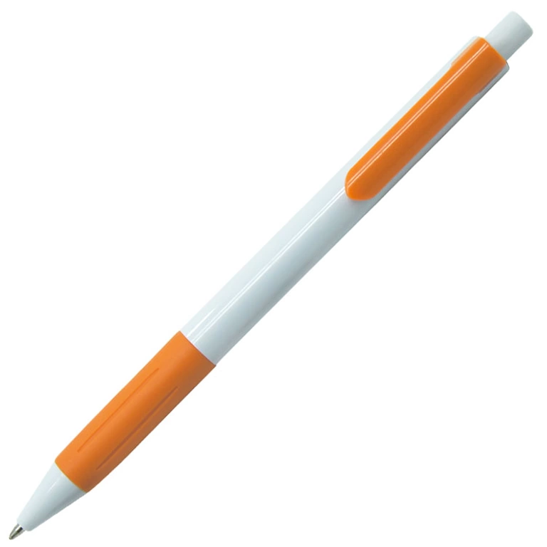 Ручка шариковая, пластик, белый/оранжевый, Venice фото 2