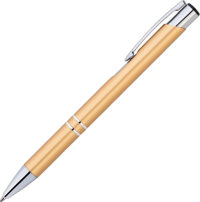 Ручка металлическая KOSKO, золотистая с серебристым фото 2