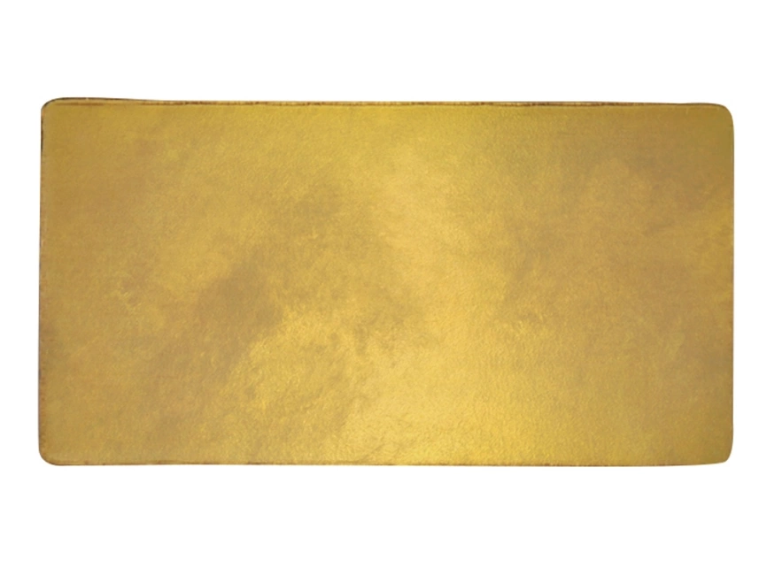 Значок металлический Прямоугольник закругленные углы, золотистый фото 5