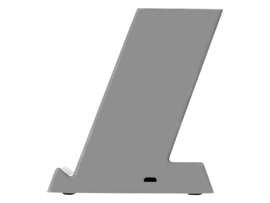 Беспроводная зарядка-подставка с подсветкой Glow box, серый фото 5