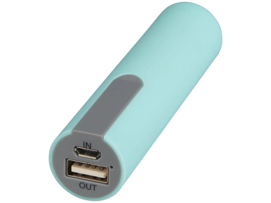 Зарядное устройство с резиновым покрытием 2200 мА/ч, мятный фото 1