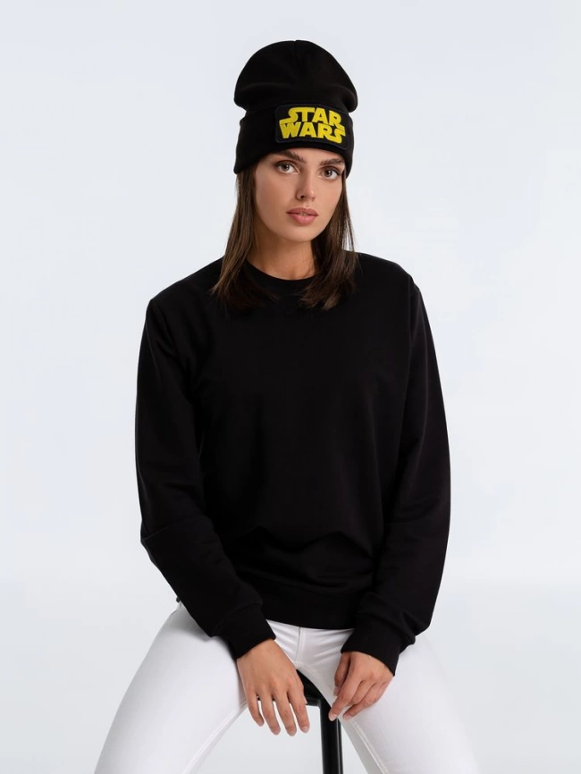 Шапка с вышивкой Star Wars, черная фото 3