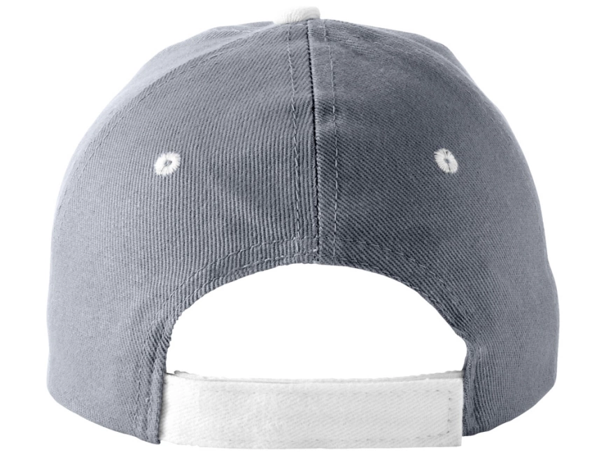 Бейсболка Brent, сэндвич, 6 панелей, серый/белый фото 2
