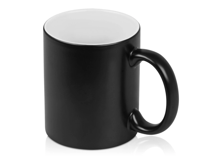 Кружка с покрытием для гравировки Subcolor BLK, черный/белый фото 2