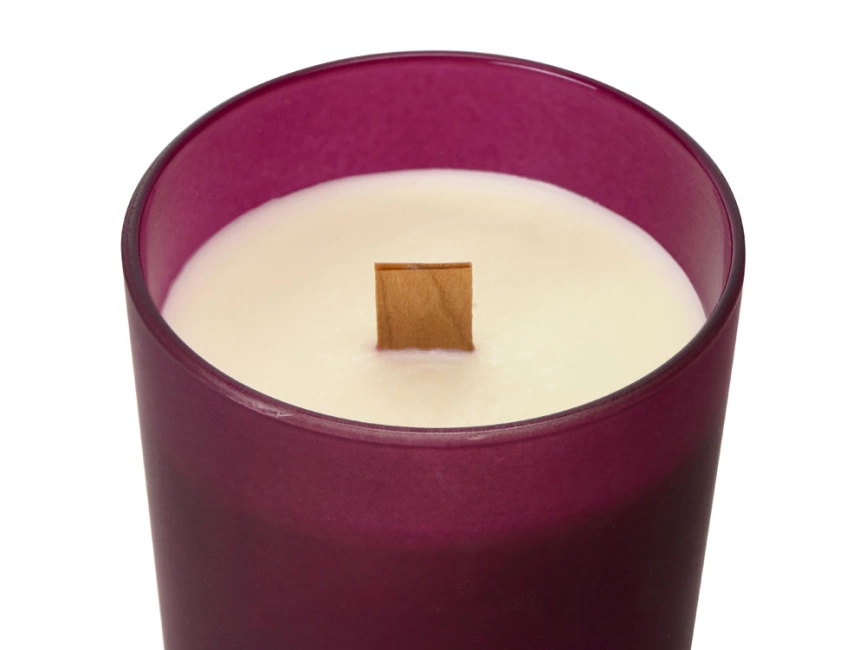 Свеча соевая ароматическая в стекле Niort, бордовая фото 3