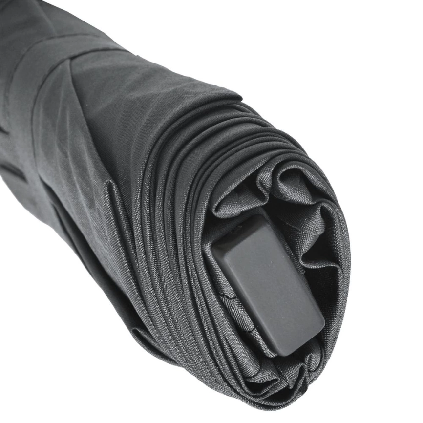 Зонт складной Mini Hit Flach, серый фото 4