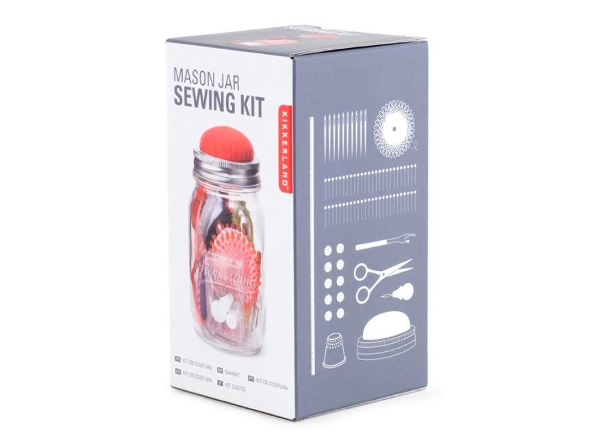 Швейный набор в банке Sewing Kit фото 2