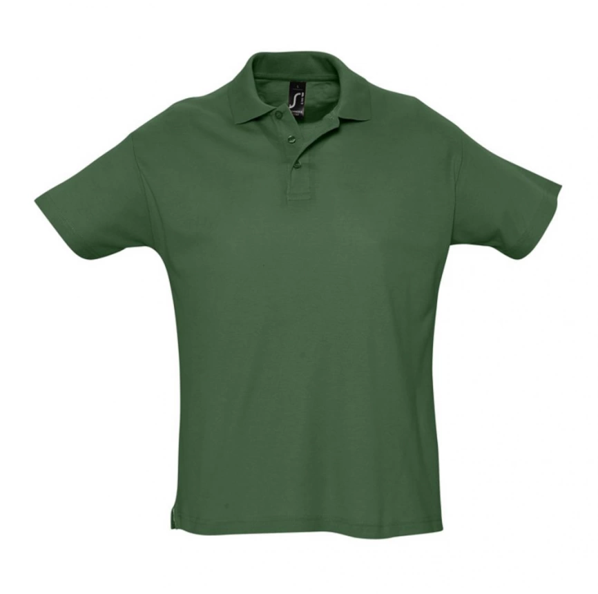 Рубашка поло мужская Summer 170 темно-зеленая, размер M фото 1