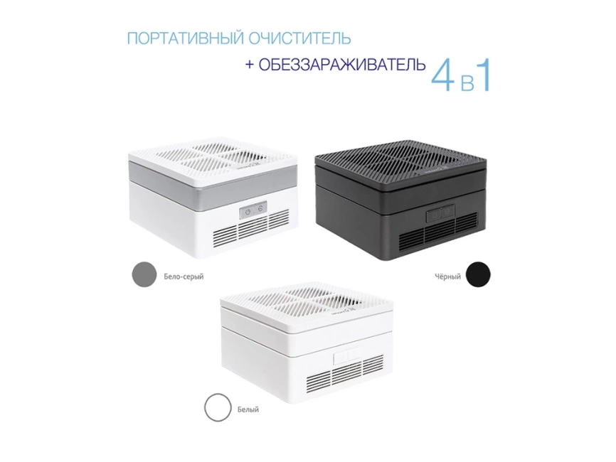Многофункциональный очиститель + обеззараживатель 4 в 1, RMA-103-02, черный фото 10