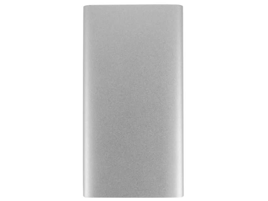 Портативное зарядное устройство Мун с 2-мя USB-портами, 4400 mAh, серебристый фото 4