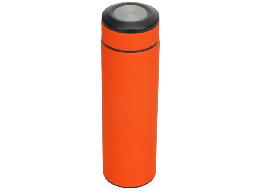 Термос Confident с покрытием soft-touch 420мл, оранжевый фото 1