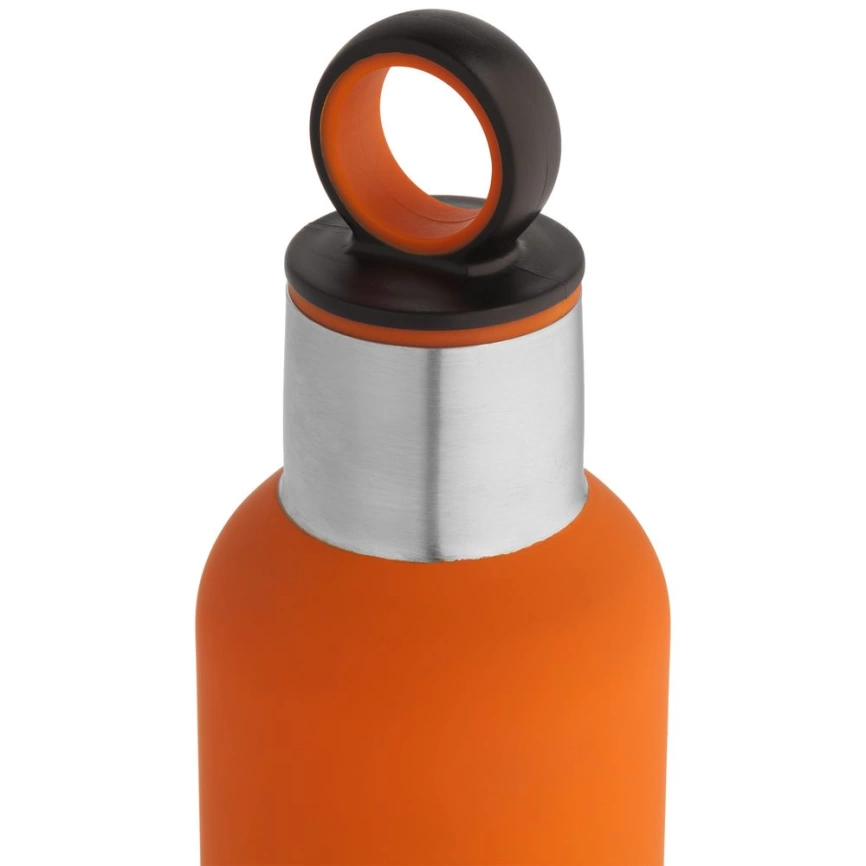 Термобутылка Sherp, оранжевая фото 4