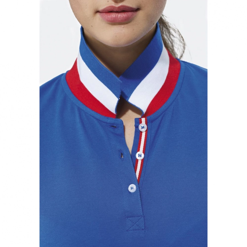 Рубашка поло Patriot Women ярко-синяя, размер L фото 7