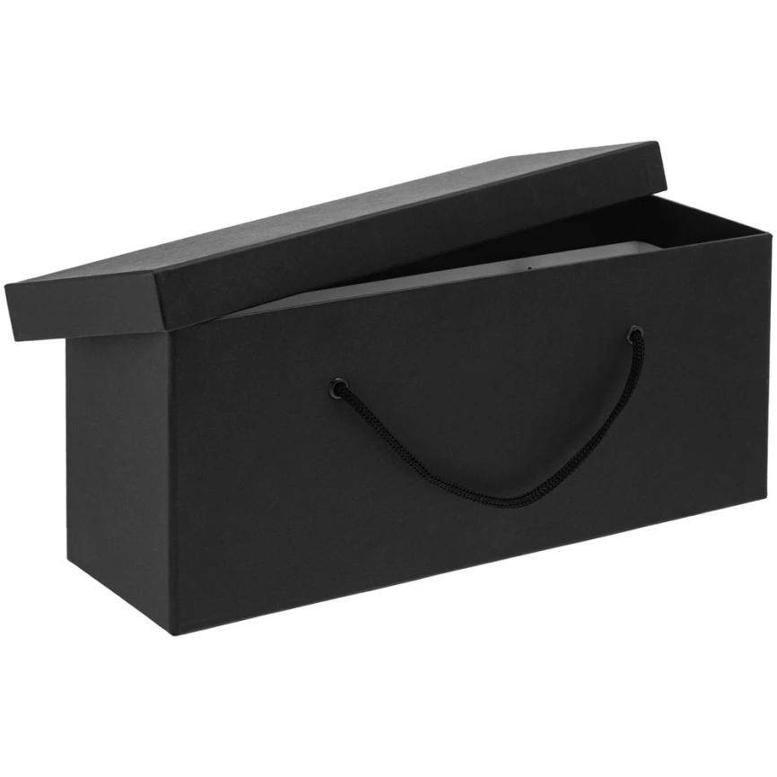 Коробка с веревочными ручками Packardi, черная фото 2
