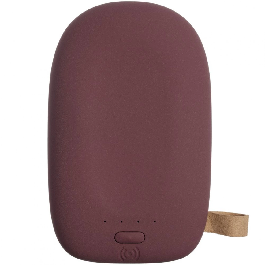 Аккумулятор с беспроводной зарядкой Pebble Wireless 9000 мАч, винный фото 13