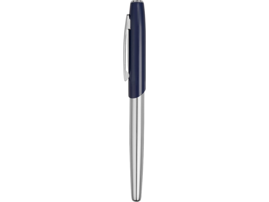Ручка-роллер Geneva, серебристый/синий фото 3