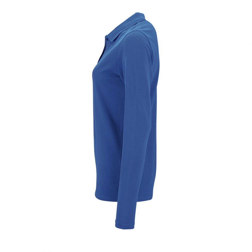Рубашка поло женская с длинным рукавом Perfect LSL Women ярко-синяя, размер XXL фото 3