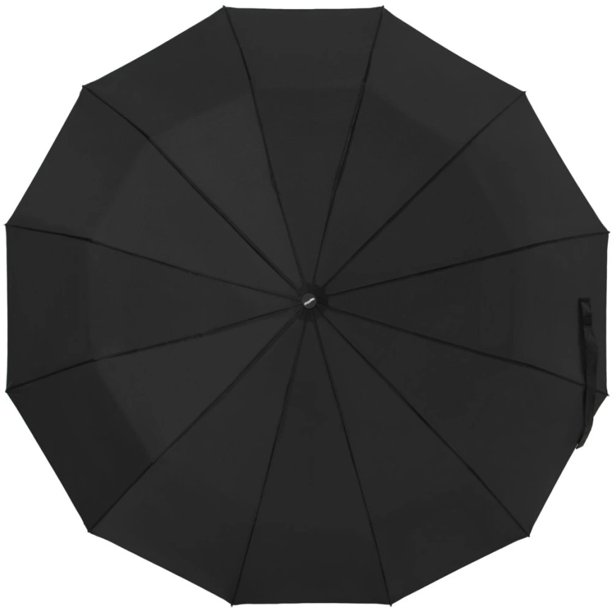 Зонт складной Fiber Magic Major с кейсом, черный фото 5