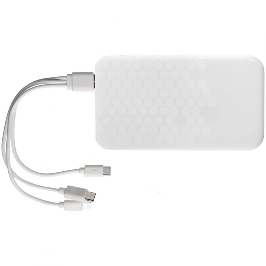 Внешний аккумулятор «Правильные пчелы», 5000 мAч, белый фото 4