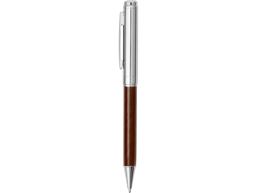 Бизнес-блокнот на молнии А5 Fabrizio с RFID защитой и ручкой, коричневый фото 9