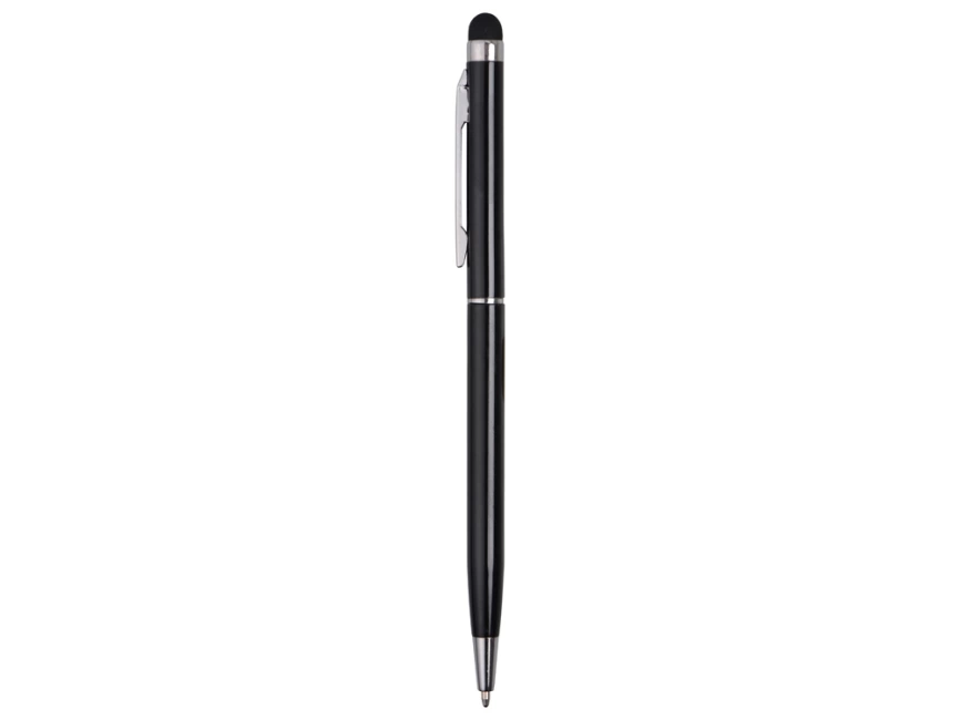Ручка-стилус металлическая шариковая Jucy черный фото 3