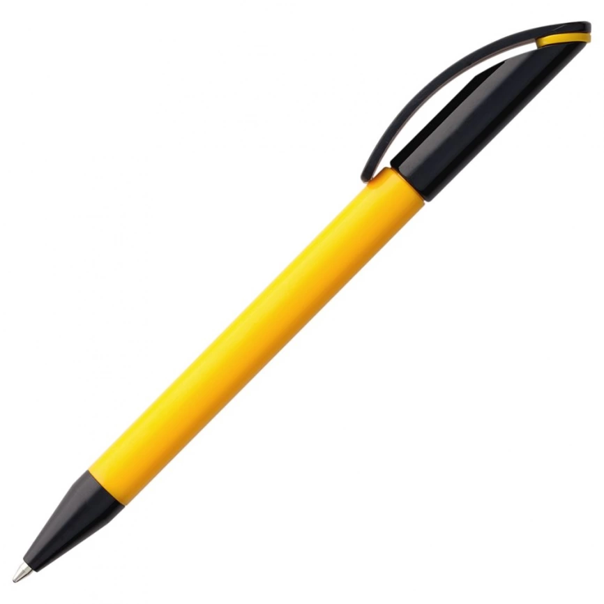 Ручка шариковая Prodir DS3 TPP Special, желтая с черным фото 3