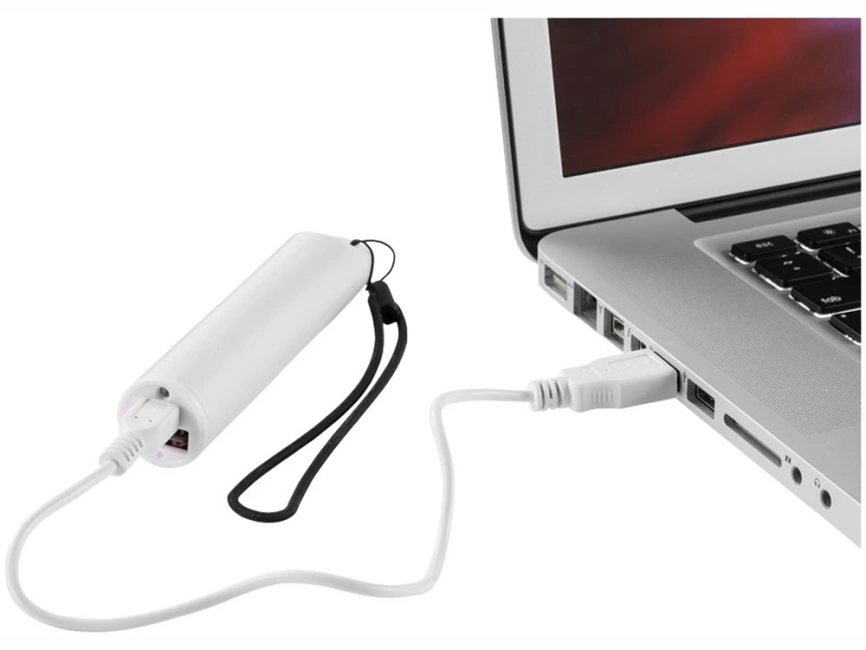 Портативное зарядное устройство Beam, 2200 mAh, белый фото 3