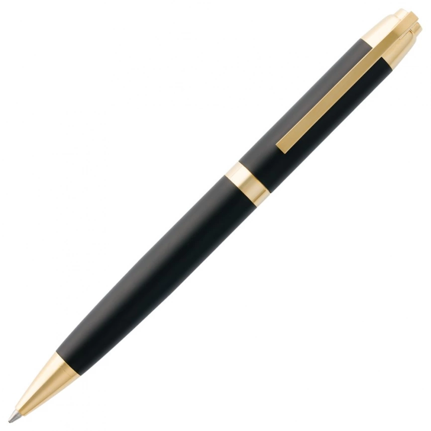 Ручка шариковая Razzo Gold, черная фото 5