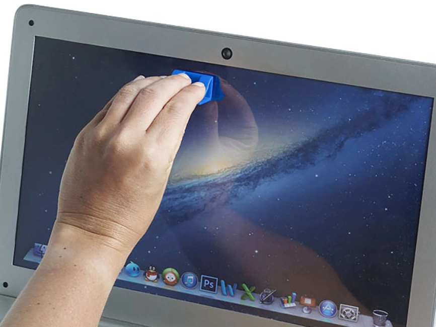 Блокировщик камеры с мягкой стороной, предназначенной для очистки монитора, синий фото 5