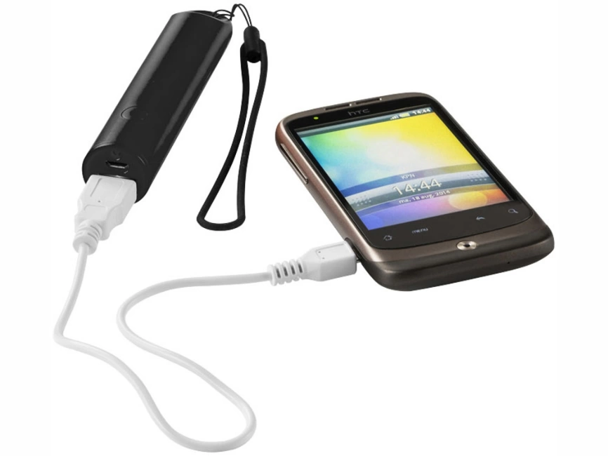 Портативное зарядное устройство Beam, 2200 мА/ч, черный фото 4