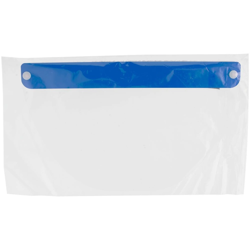 Прозрачный экран для лица Barrier, немедицинский, с синей лентой фото 7